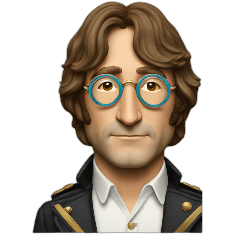 John Lennon head sgt pepper era emoji