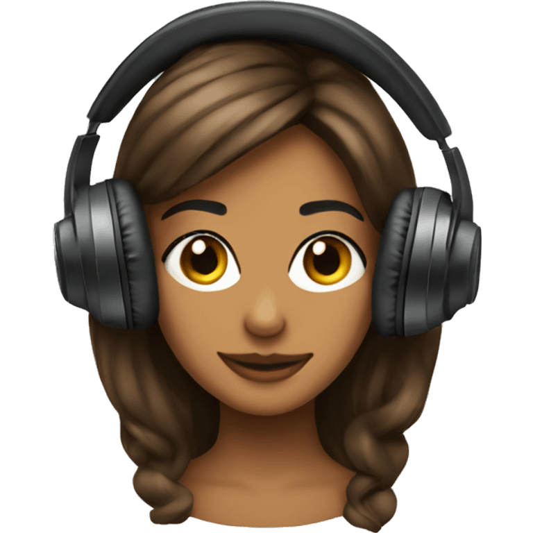 Coquette head phones emoji