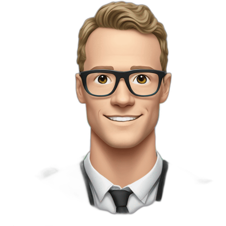 Jonathan Toews wearing glasses as a rainbow musical note in a symphony with pastel roses emoji