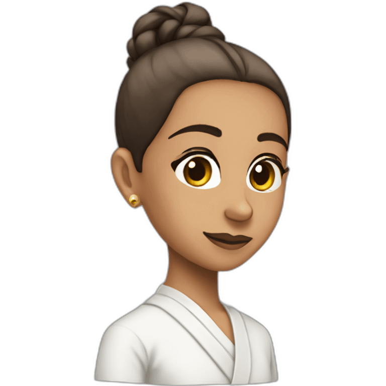 mahatma ghandi but with ariana grande's ponytail emoji