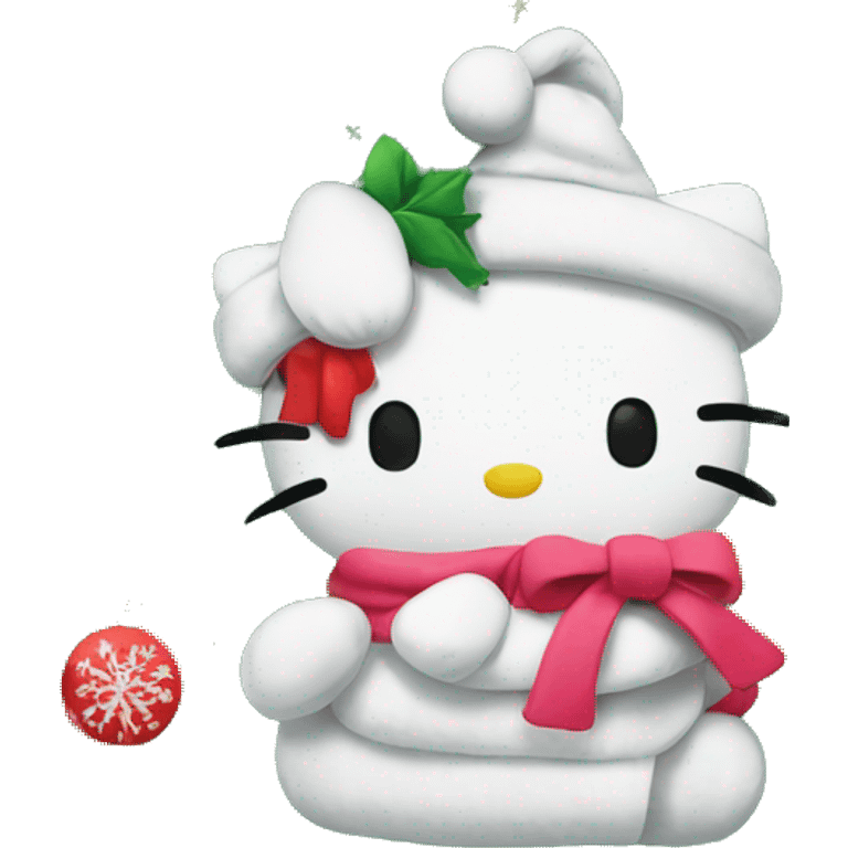 Hello kitty Christmas blanket  emoji