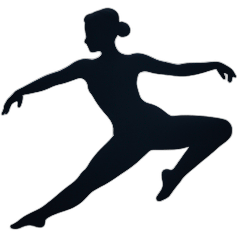 realistic silhouette dancer wiggle emoji