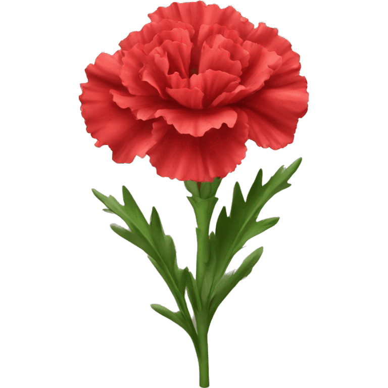 red Carnation flower emoji