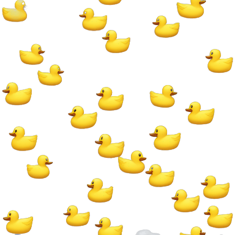 a cartoon yellow duck in a cloud  emoji