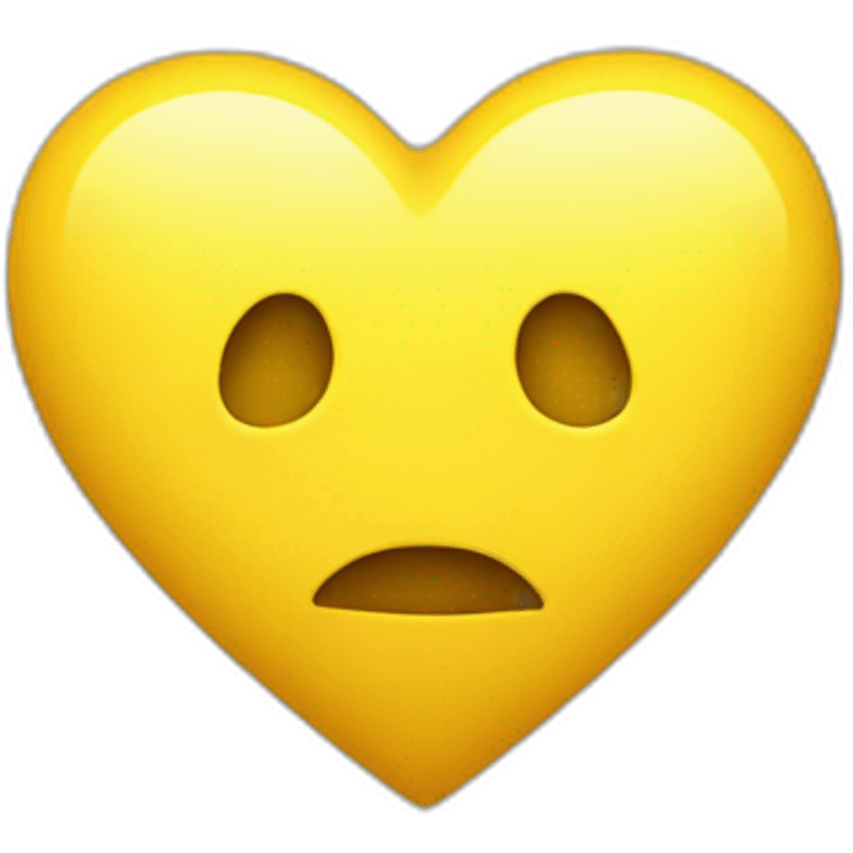 Yellow heart emoji