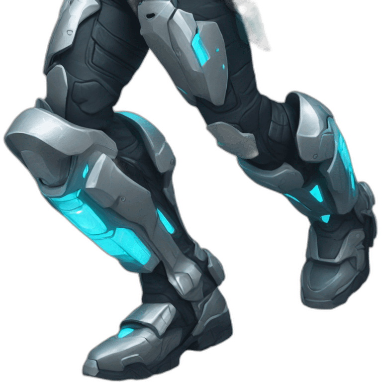 futuristic armored Omega Energy pants radiating energy emoji