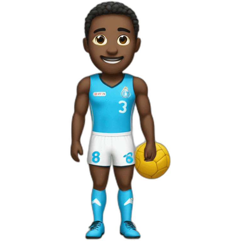 Personnage avec le maillot de Marseille emoji