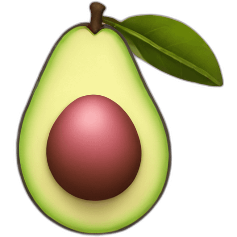 pink avocado emoji