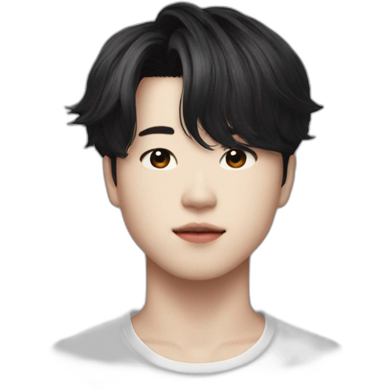 Jimin from bts dark hair emoji