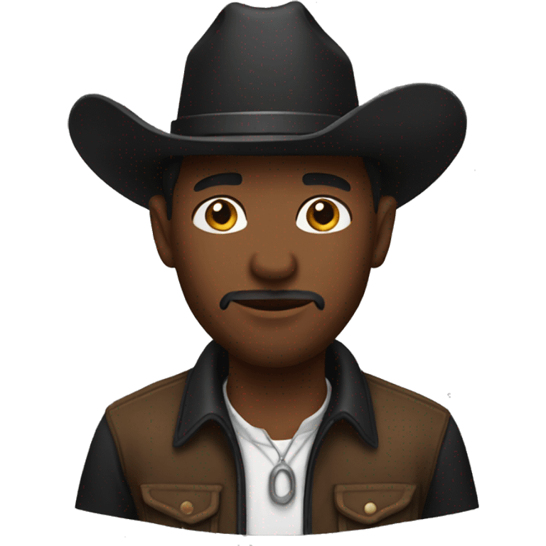 Black cowboy emoji