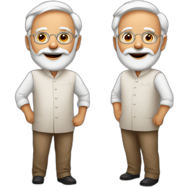 modi with hi emoji