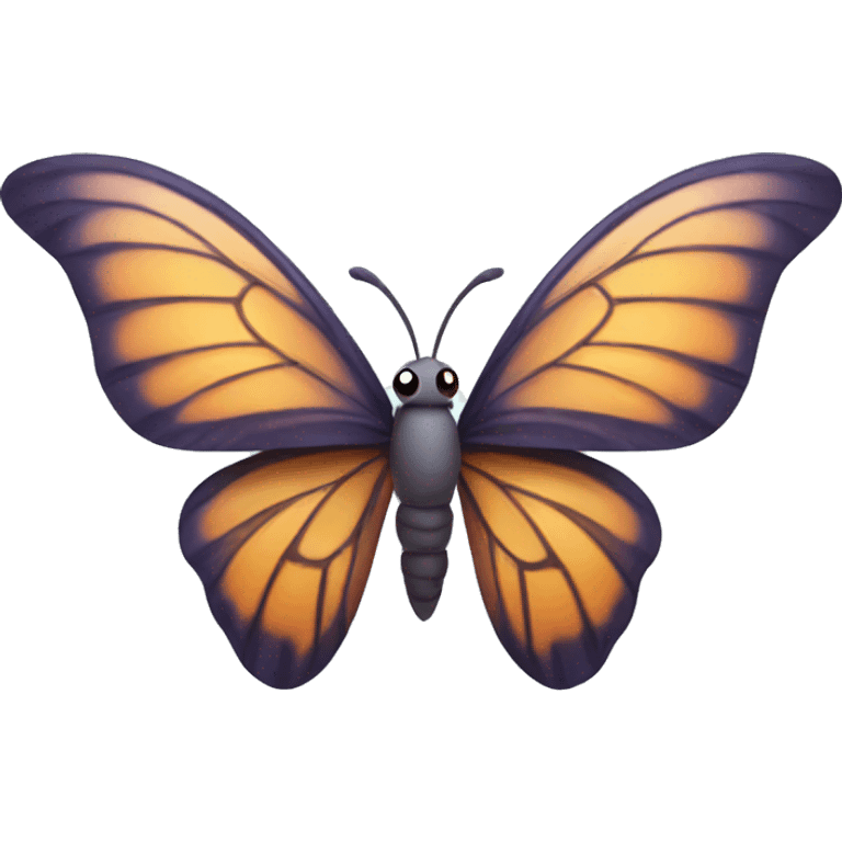 butterfly with muscle wings emoji