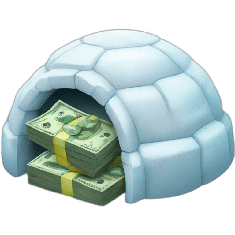 igloo processing money emoji