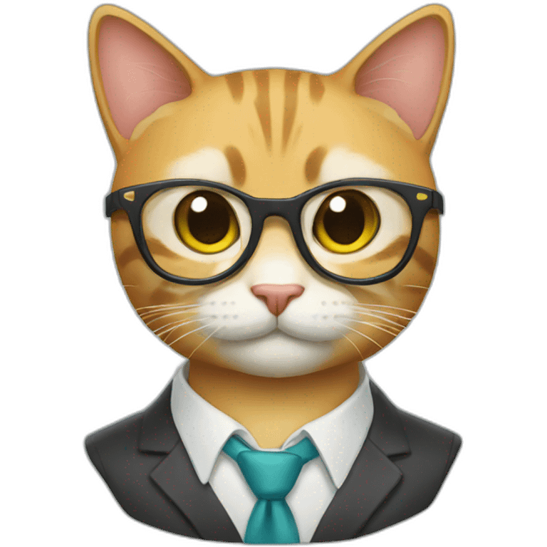 smart-cat emoji