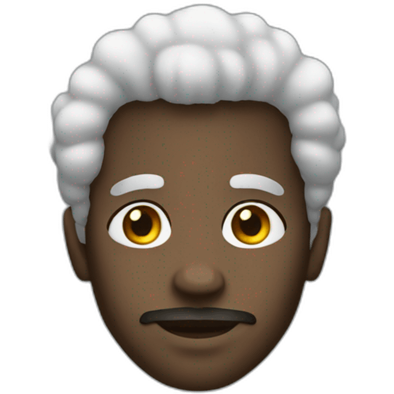 Black man Afro emoji