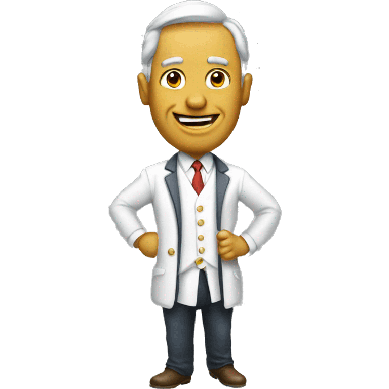 Slightly goofy looking congressperson emoji