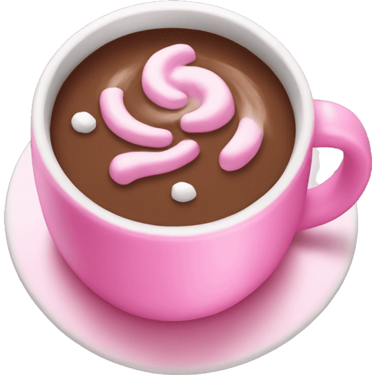 pink hot chocolate emoji