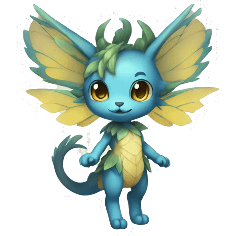 a anthro chibi-style fairy-type Fakémon-hybrid full body emoji