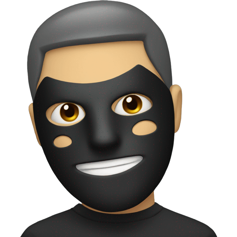 Masked man emoji