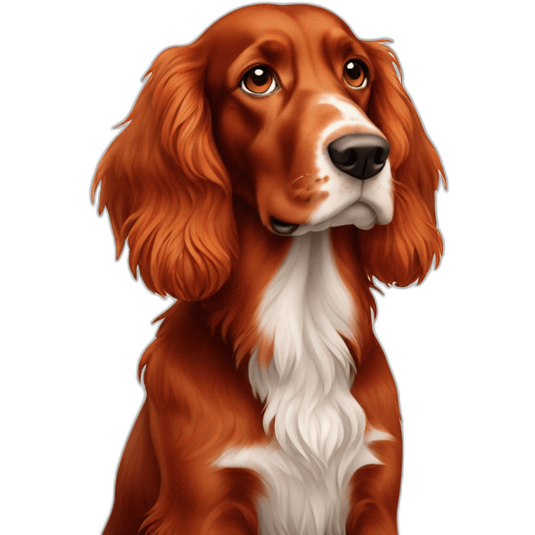 Red Setter irlandais emoji