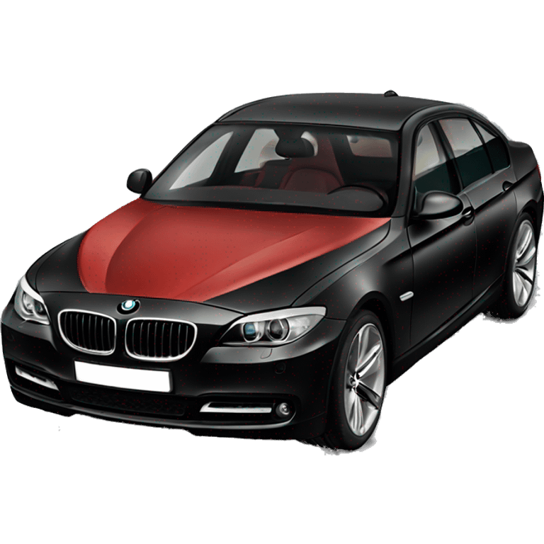 BMW luxury car all black red interior  emoji