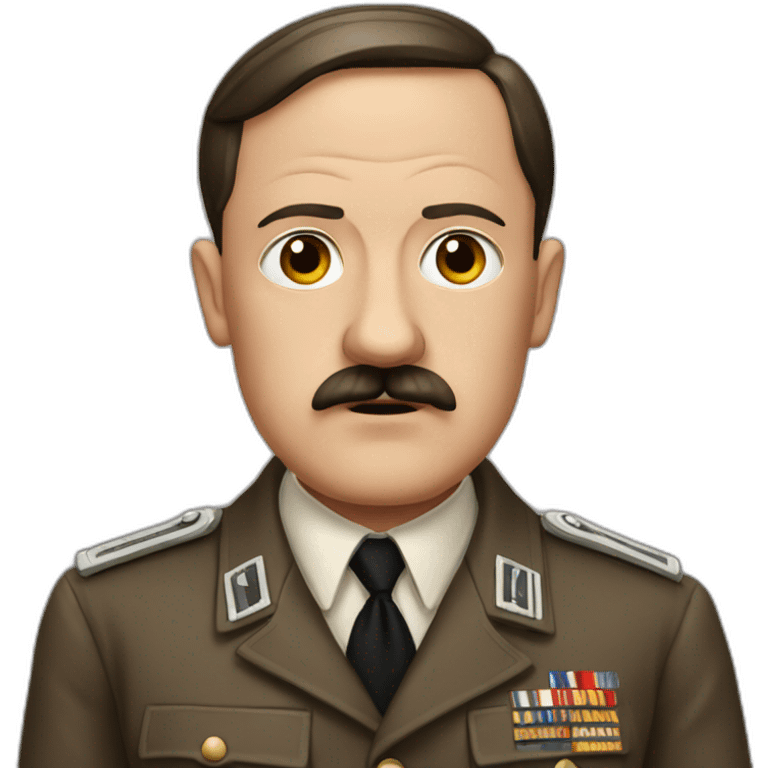 Hitler without mustache emoji