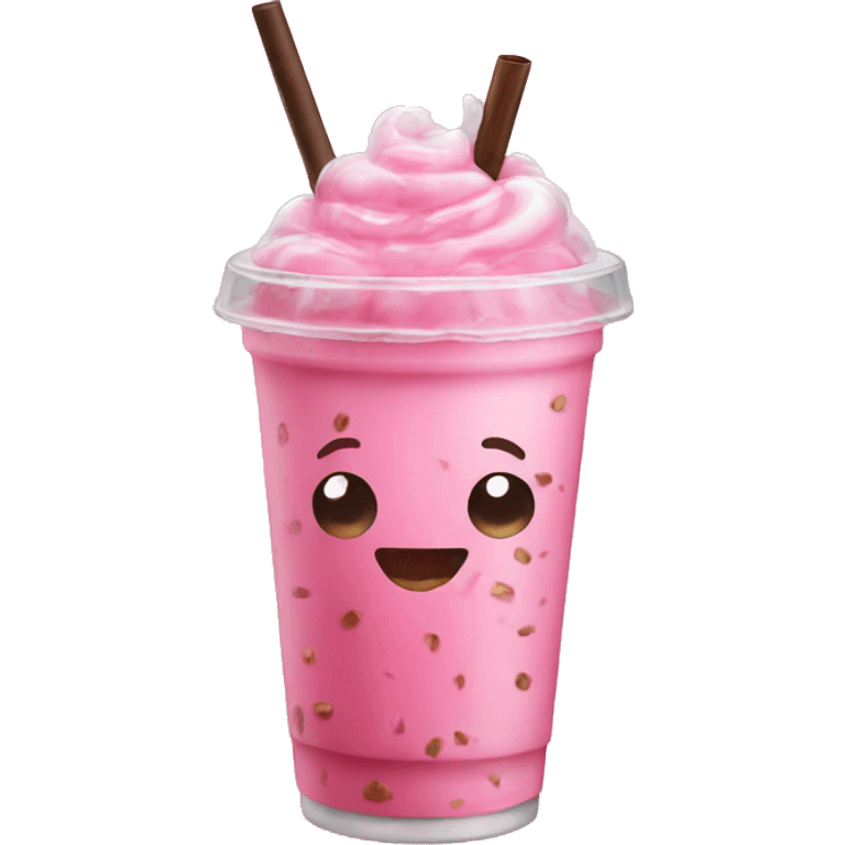 Pink Iced Coffee emoji