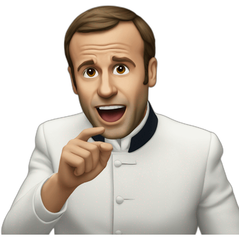 macron dab emoji