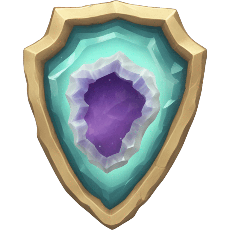 crystal geode shield emoji