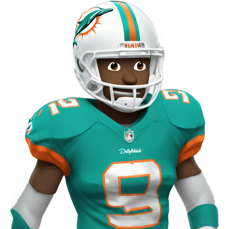 Miami dolphins football plauer emoji