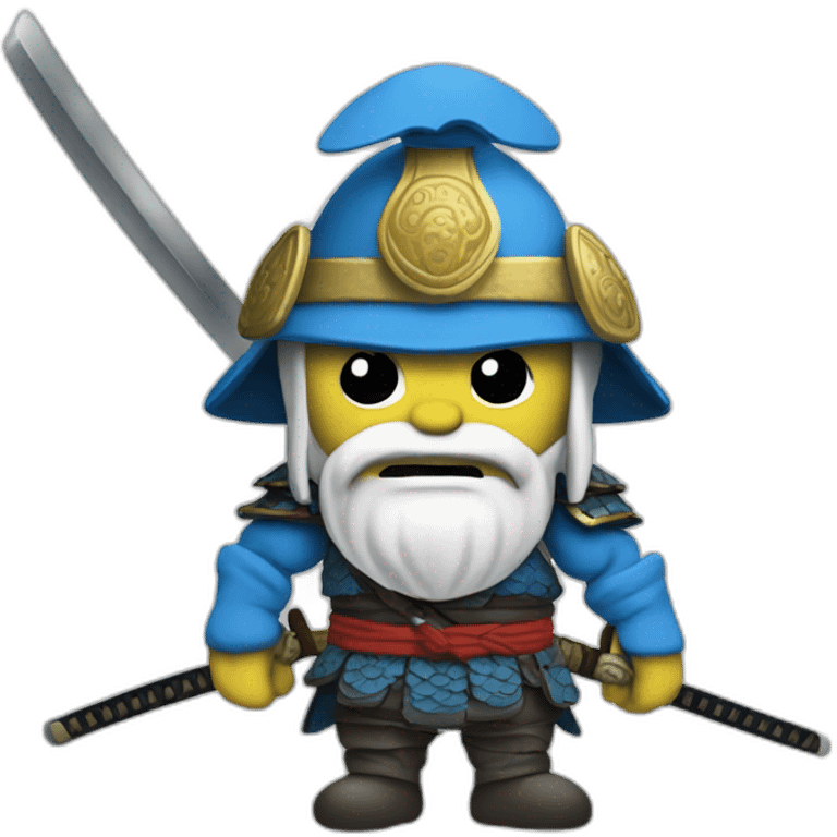 Samurai Smurf emoji