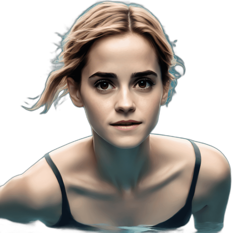 emma watson sea ​​swimming emoji