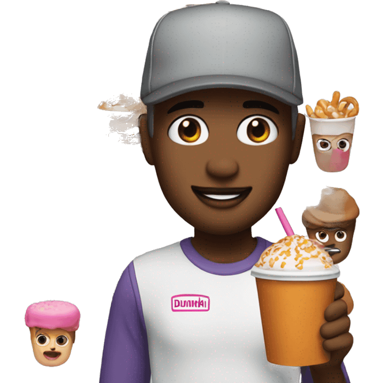 My Memoji with a Dunkin hat emoji