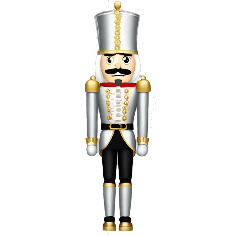 silver and gold nutcracker emoji