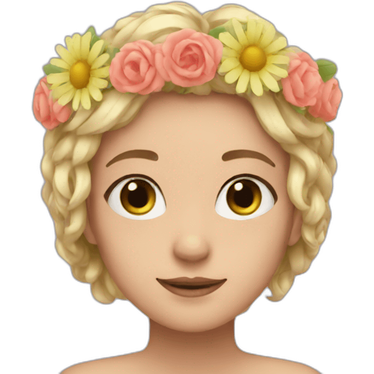 flower crown emoji