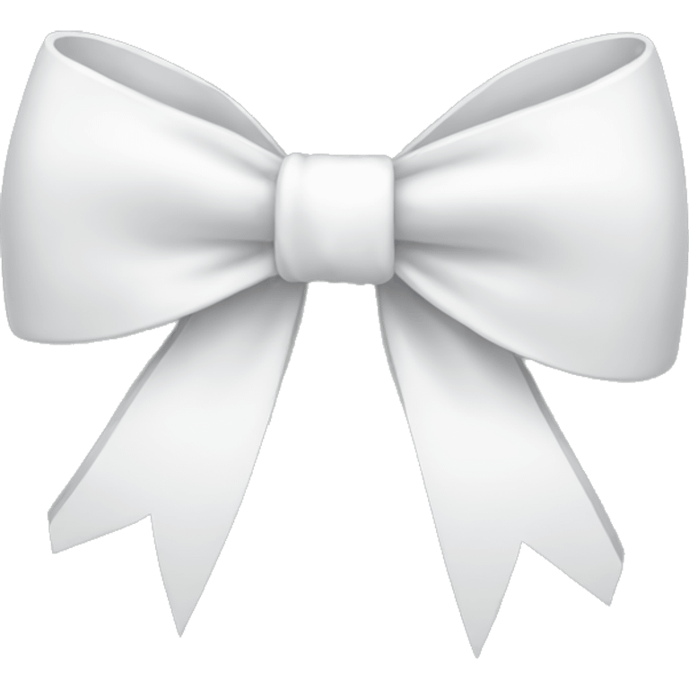 white bow emoji