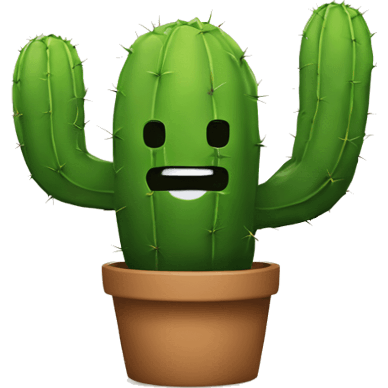 Make a plus sign with the word cactus and jack emoji