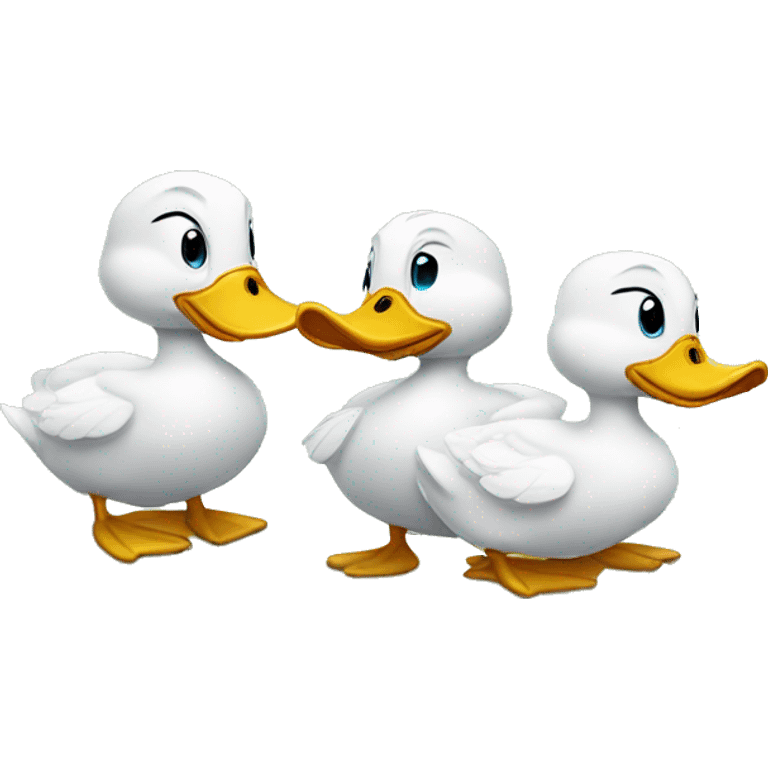 three ducks emoji