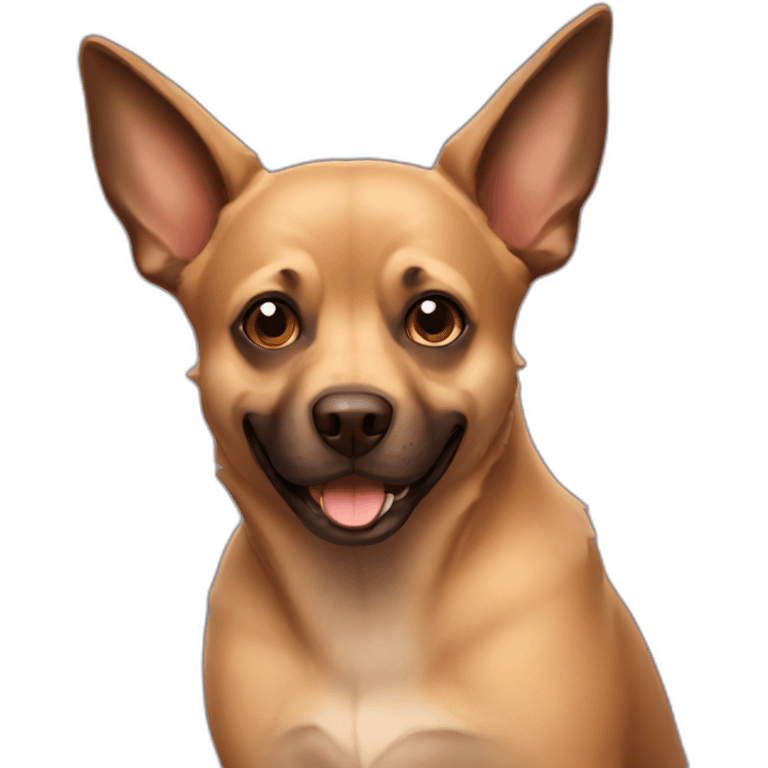 Brown bat dog emoji