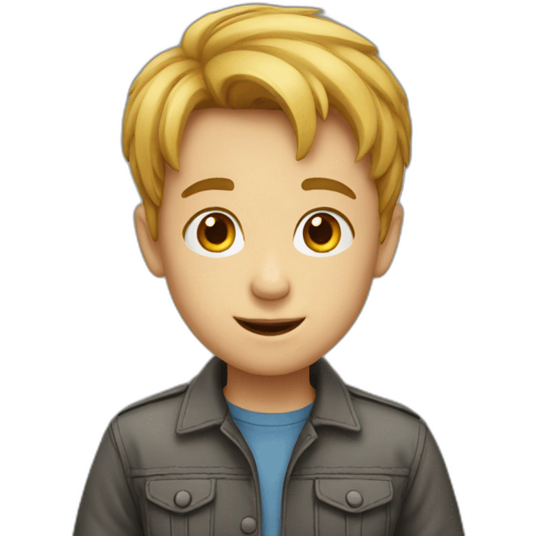 Boy smart emoji