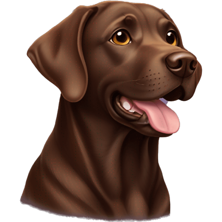 American Chocolate Labrador emoji