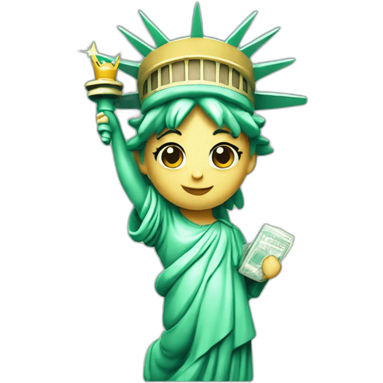 cute statue of liberty emoji