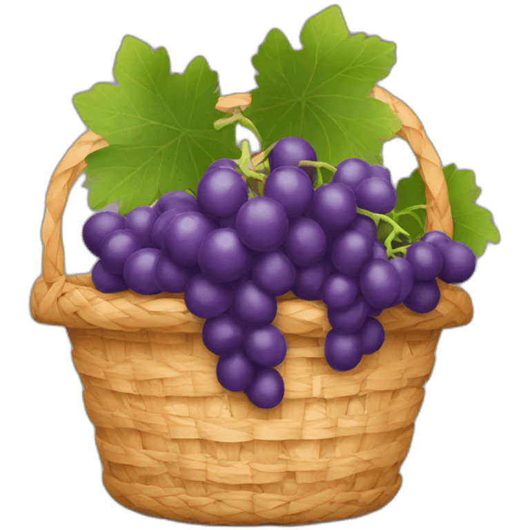 basket of grapes emoji