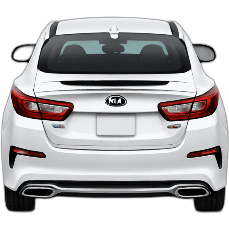 White Kia Optima back emoji