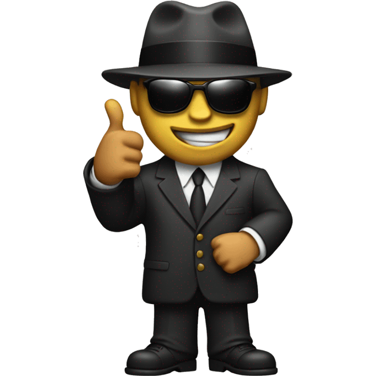 a mafia showing thumbs up emoji