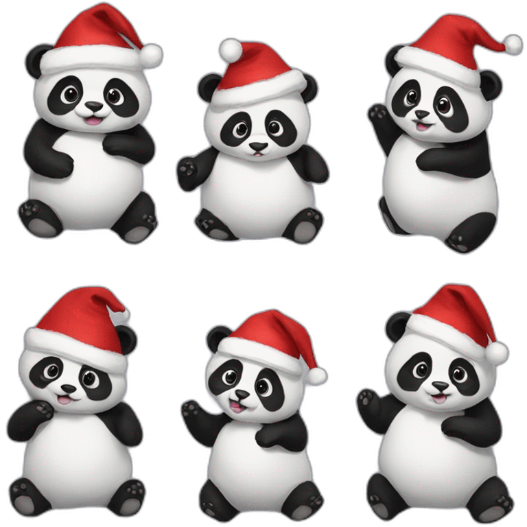 santa panda emoji