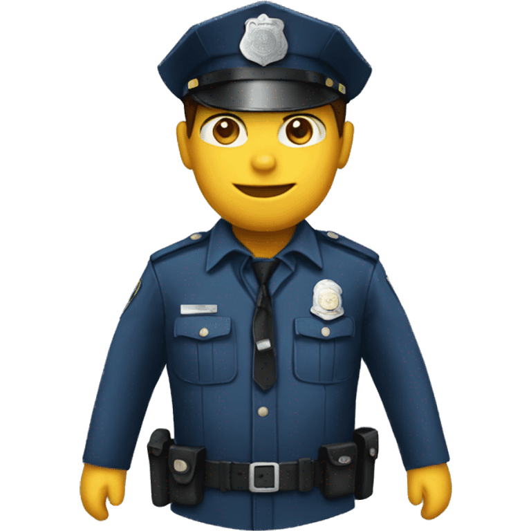 a police uniform clothes emoji