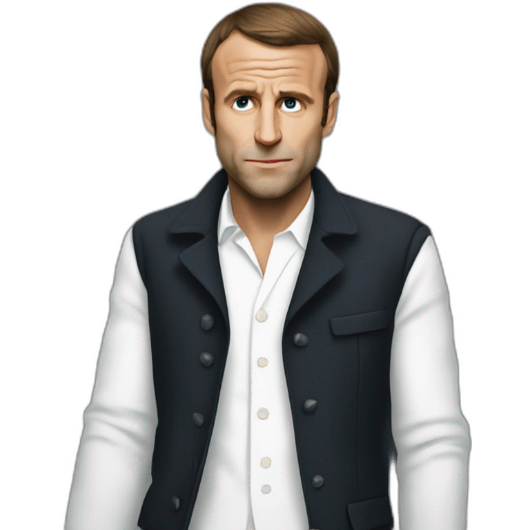 Macron gangsta emoji