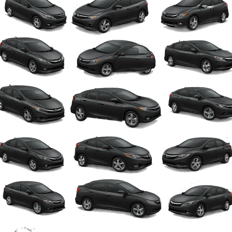 Black Honda civic emoji