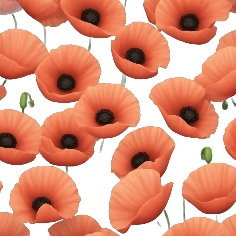 poppy flower emoji